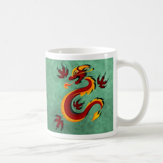 Templefortune Drache-Tasse Kaffeetasse (Rechts)