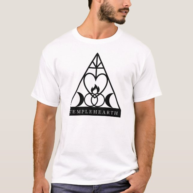 TempleHearth-T - Shirt (schwarzes Logo) (Vorderseite)