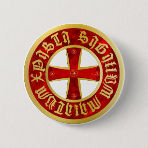 Templer Kreuz / Ritterkreuz / Crusaders Cross Button