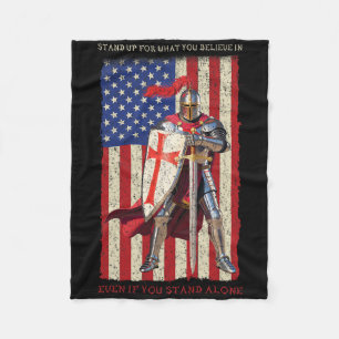 Templer Ritter Kreuzfahrer Mittelalter Amerikanisc Fleecedecke