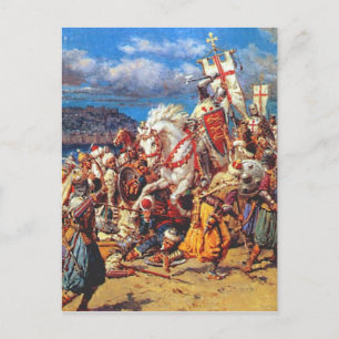 Templer vs. Sarazenen Postkarte