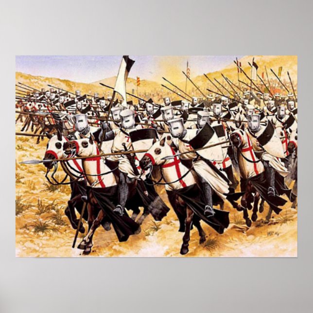 Templerreiterei Poster (Vorne)