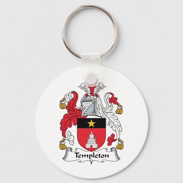 Templeton Familienwappen Schlüsselanhänger (Vorderseite)
