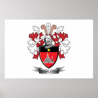 Templeton-Familienwappen-Wappen Poster