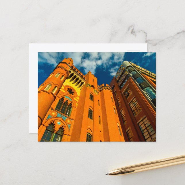 Templeton Gebäude, Glasgow Postcard Postkarte (Vorderseite/Rückseite Beispiel)