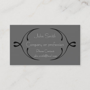 Tempo der Black Swirl Business Card Visitenkarte
