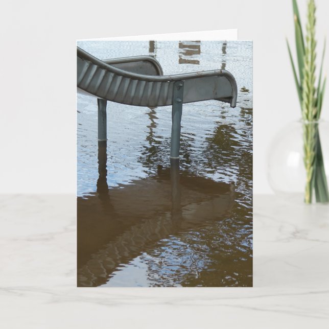 Temporäre Wasserrutsche Karte (Vorderseite)