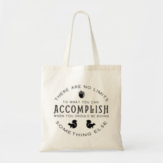 Temporisation - graphique noir sur le sac