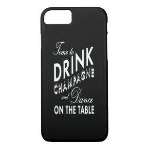 Temps de boire Champagne iPhone 7 Coque