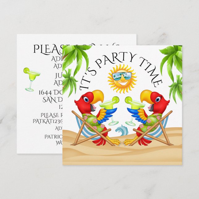 TEMPS DE FÊTE Invitation (Devant / Derrière)