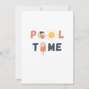 temps de la piscine. Invitations et annonces