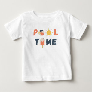 temps de la piscine. T-Shirt pour bébé & Tops