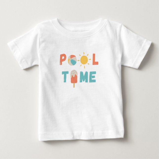 temps de la piscine. Tablette Tops & T-Shirts (Devant)
