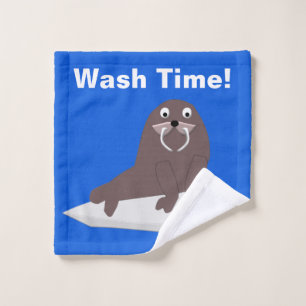 Temps de lavage mignon Walrus personnalisé