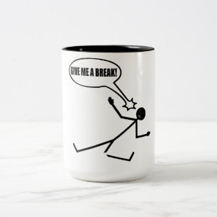 Temps de pause Stick Man Coffee Mug