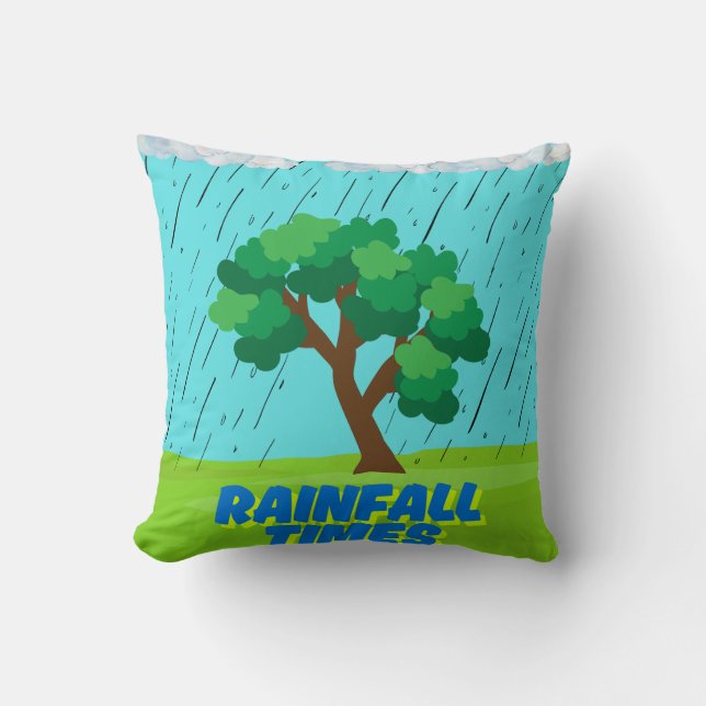 temps de pluie coussin (Recto)