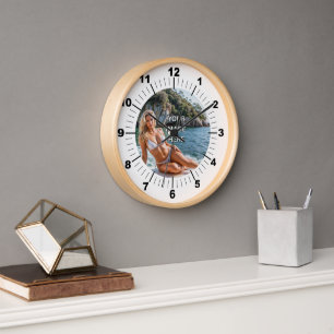 TEMPS! ⏰ Horloge Murale Personnalisée – Ajoutez Vo