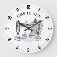 Temps Mal Pour Coudre Une Grande Horloge