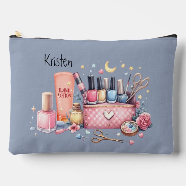 Temps Pour Une Grande Pochette D'Accessoire Manucu (Recto)