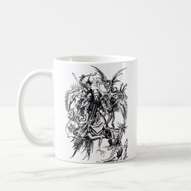 Temptation des Heiligen Anthony des Großen Kaffeetasse (Links)
