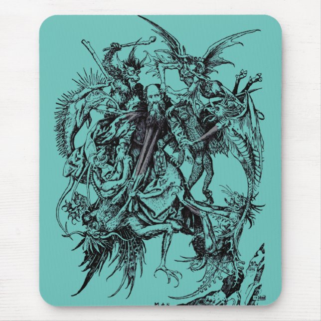 Temptation des Heiligen Anthony des Großen Mousepad (Vorne)