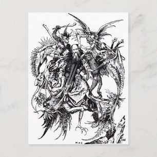Temptation des Heiligen Anthony des Großen Postkarte