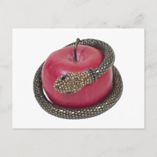 TemptationAppleSchlange112311 Postkarte
