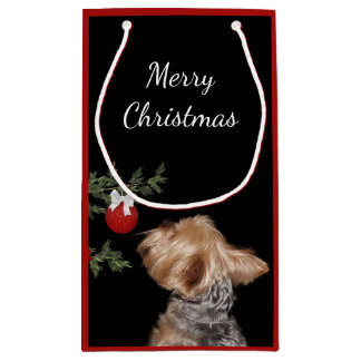 Tempted Yorkie Christmas Kleine Geschenktüte