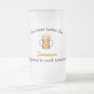 Tempting Beer Stein Mattglas Bierglas