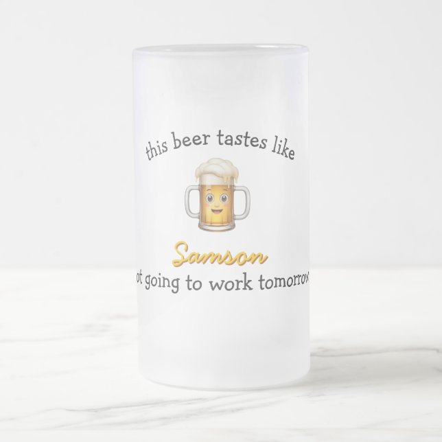 Tempting Beer Stein Mattglas Bierglas (Mittel)