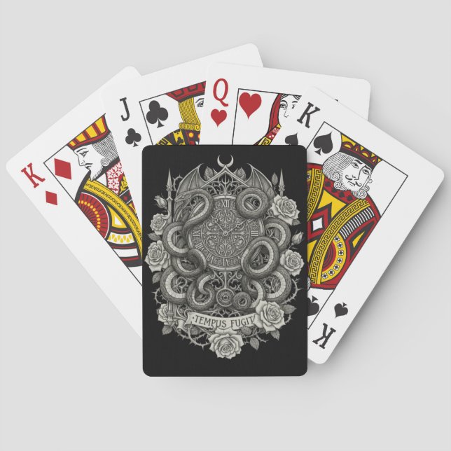 Tempus fugit Karten Spielkarten (Rückseite)