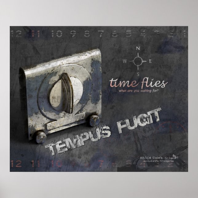 Tempus Fugit (Le Temps Fuit) Impression (Devant)