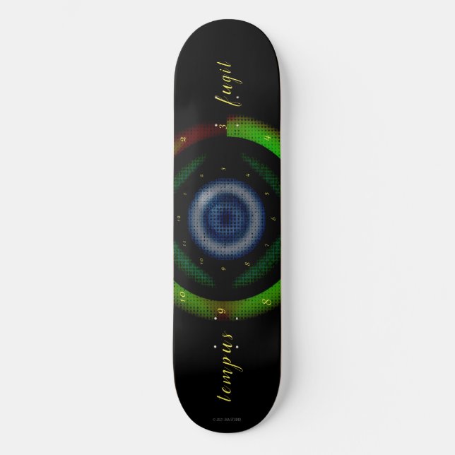 Tempus Fugit Skateboard (Vorderseite)