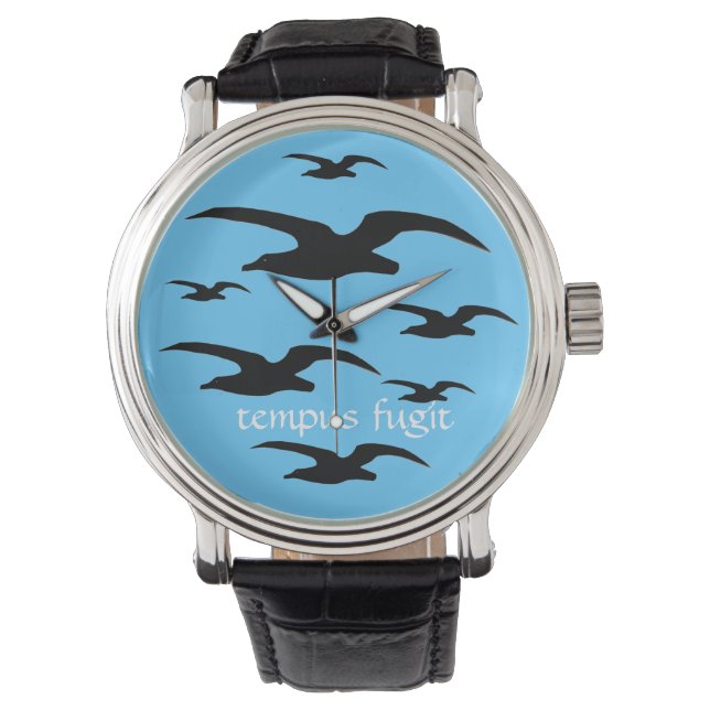 Tempus Fugit Watch (blau) Armbanduhr (Vorderseite)