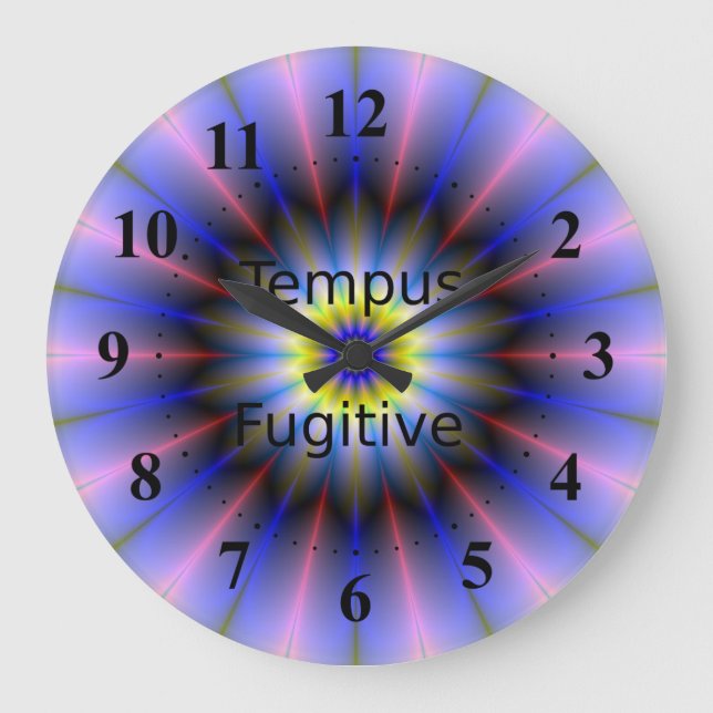 Tempus Fugitive Clock Große Wanduhr (Vorderseite)