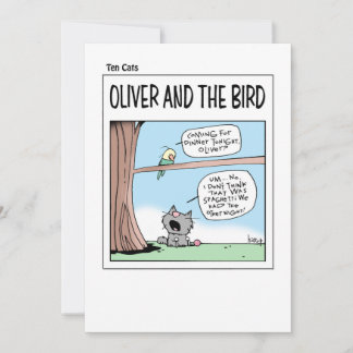 TEN CATS Cards - Oliver und Bird Einladung