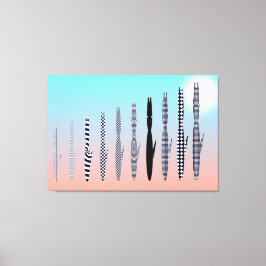 Ten Cat's Geometric Pattern  Leinwanddruck