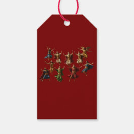 Ten Lords Leaping The Ten Commandments Vector Geschenkanhänger