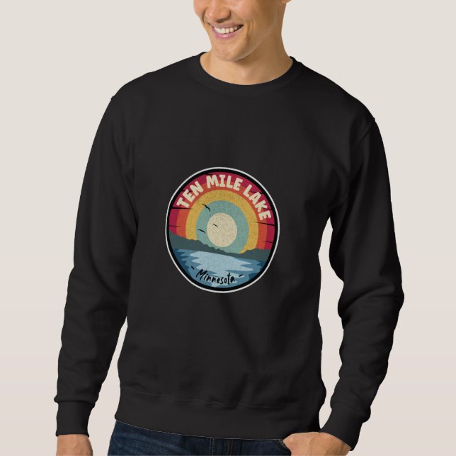 Ten Mile Lake Minnesota Sweatshirt (Vorderseite)