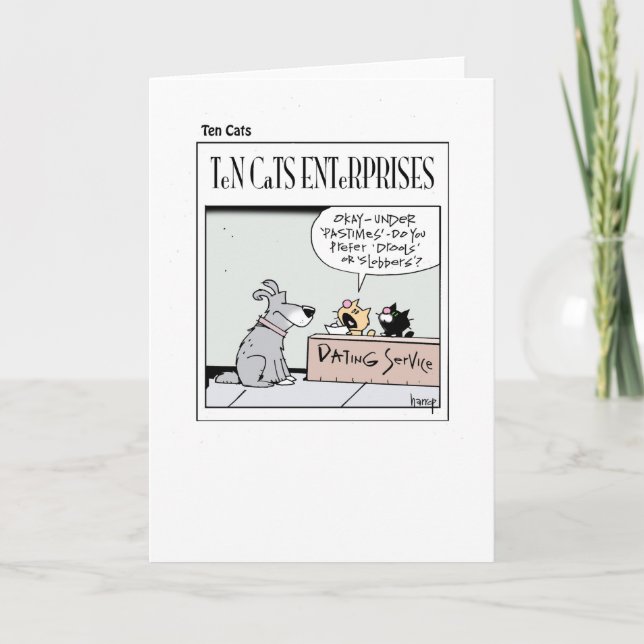 TEN - Zehn Katzen - Unternehmen Karte (Vorderseite)