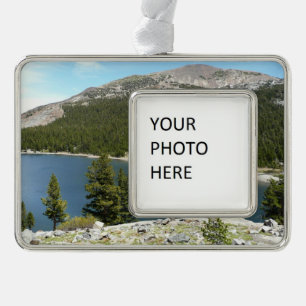 Tenaya Lake im Yosemite National Park Rahmen-Ornament Silber