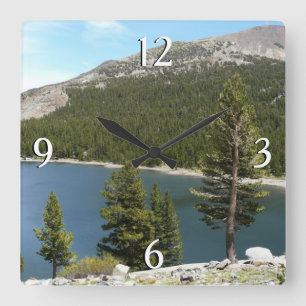 Tenaya Lake im Yosemite-Nationalpark Quadratische Wanduhr