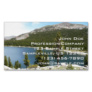 Tenaya Lake on Yosemite National Park Magnetische Visitenkarte