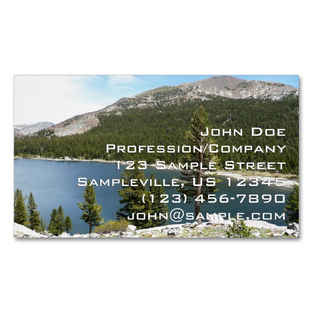 Tenaya Lake on Yosemite National Park Magnetische Visitenkarte (Vorderseite)