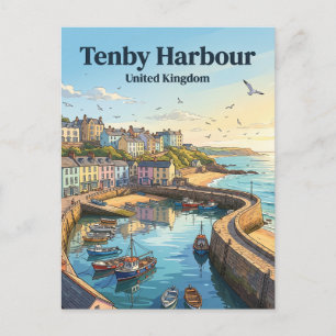 Tenby Vereinigtes Königreich Postkarte