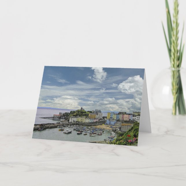 Tenby Wales Karte (Vorderseite)