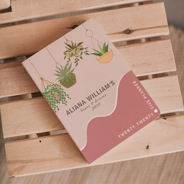 Tendance Abstrait Pink Gardener 2025 Planner (Créateur téléchargé)