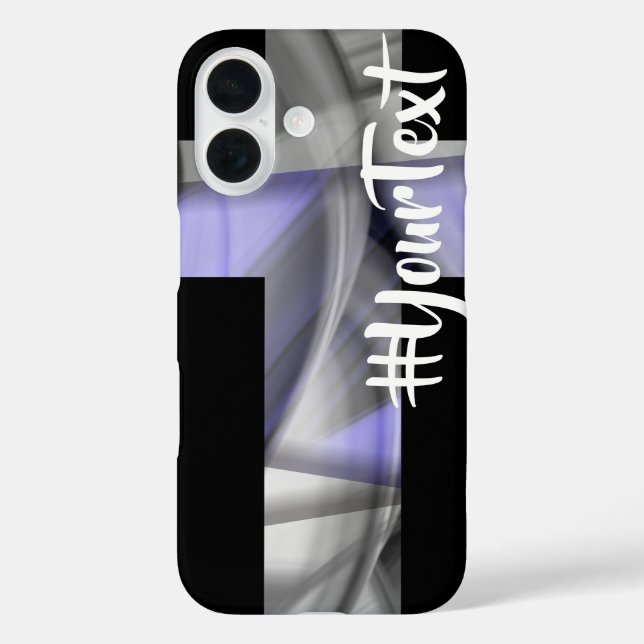 Tendance coque iphone Abstrait Lavender Violet (Verso)