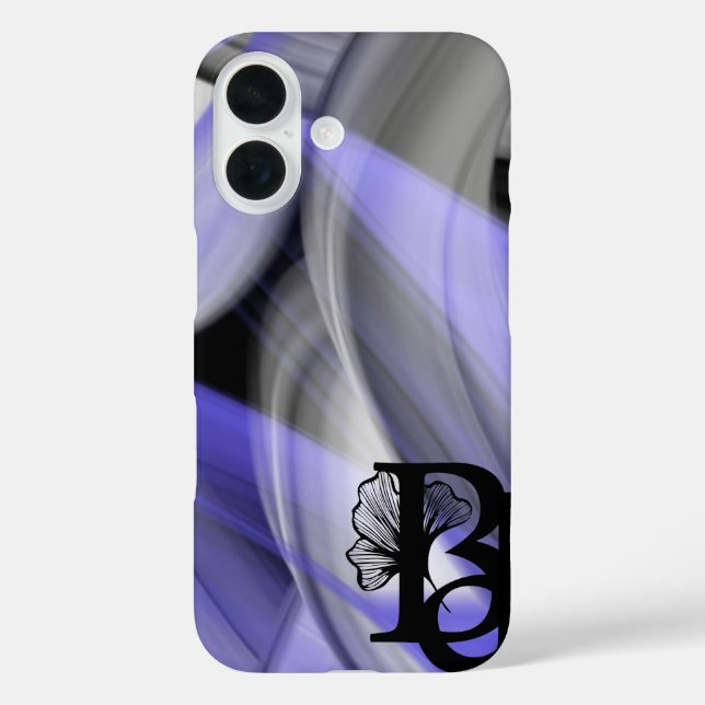Tendance coque iphone Abstrait Lavender Violet (Verso)