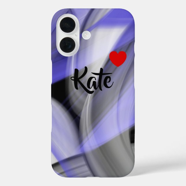 Tendance coque iphone Abstrait Lavender Violet (Verso)